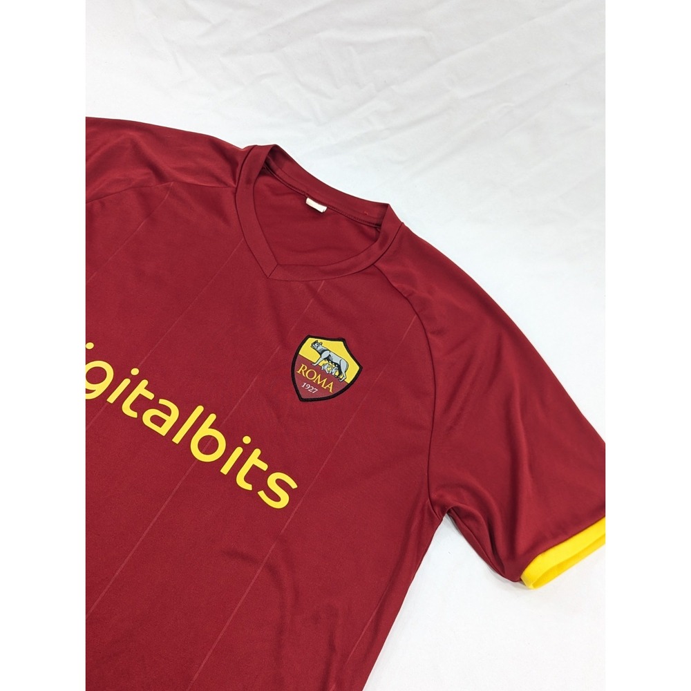 AS Roma Jersey Men's Large Red Soccer Football Club FC International